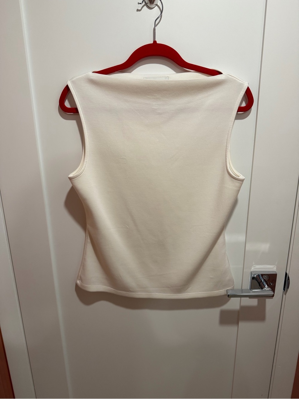 Banana Republic White Boatneck  Sleeveless Tank